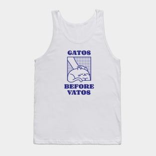 Gatos before vatos cat Tank Top